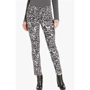 AG Adriano Goldschmied Prima Ankle Cigarette Leopard Stretch Jeans 26R $188 NWOT